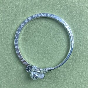 & Other Stories Silver Engraved Bracelet